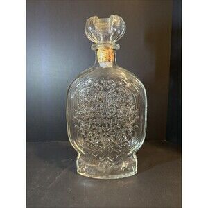 Decorative Glass Decanter Schenley American Whiskey With Stopper Ball